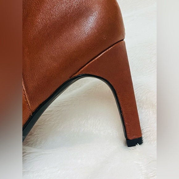Vagabond Tall Leather Boots Pointed Toe High Heel Brown Size 11 / 41 - Picture 10 of 16